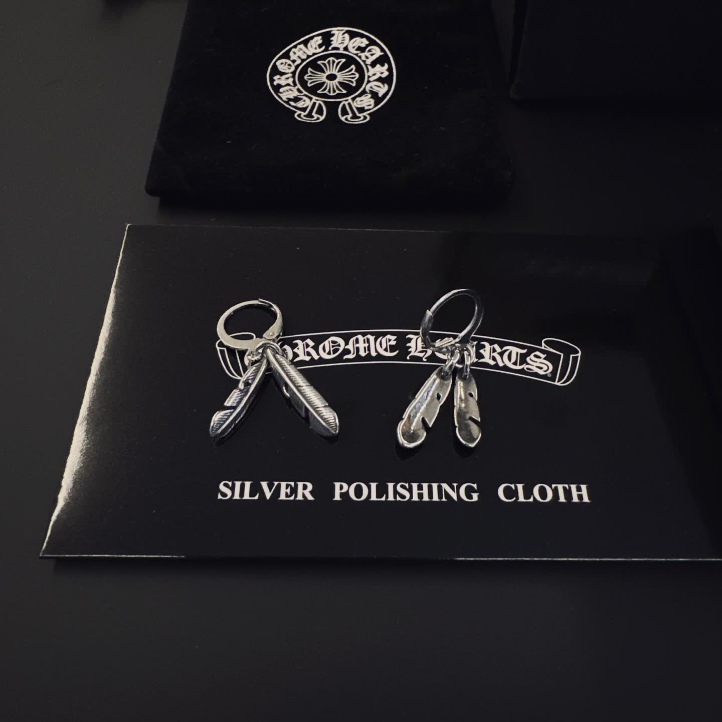 Chrome Hearts Feather Earrings